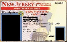 Nj driver license template
